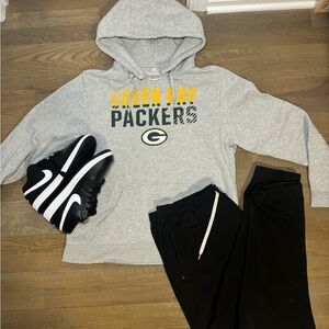 Green Bay Packers Gray Hoodie
